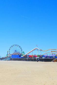 Journal: Ferris Wheel At Santa Monica Pier, 6x9, 150 Blank Sheets (Front & Back Image Cover)