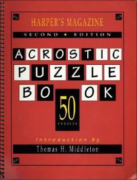 Paperback Harper's Magazine Acrostic Puzzle Book