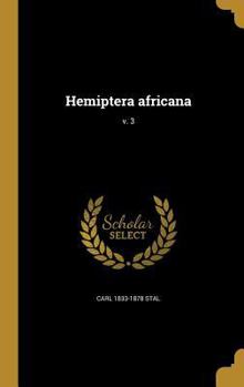 Hardcover Hemiptera africana; v. 3 [Latin] Book
