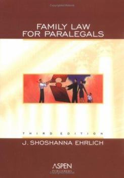 Paperback Family Law for Paralegals 3e Book