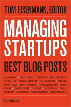 Hardcover Managing Startups: Best Blog Posts Book