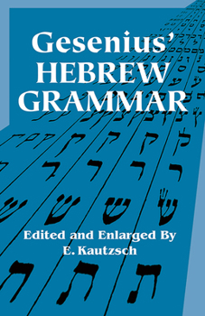 Paperback Gesenius' Hebrew Grammar Book