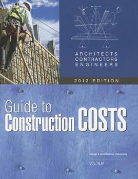 Paperback Architects, Contractors, Engineers Guide to Construction Costs Book