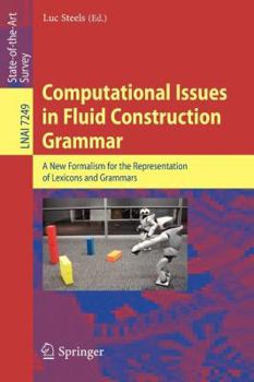 Paperback Computational Issues in Fluid Construction Grammar Book