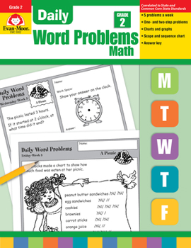 Paperback Daily Word Problems Grade 2 Book