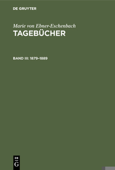 Hardcover 1879-1889 [German] Book