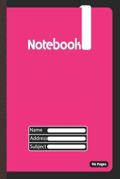 Paperback Paper notebook with line ruled pages for journals and notebooks: Wide ruled paper notebook 96 pages Book