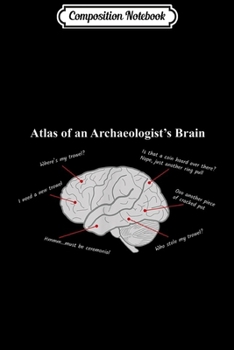 Paperback Composition Notebook: Atlas of an Archaeologist's Brain - Archaeology Journal/Notebook Blank Lined Ruled 6x9 100 Pages Book