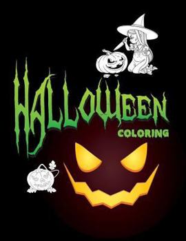 Paperback Halloween Coloring: Halloween Coloring For Girls, Kids Book