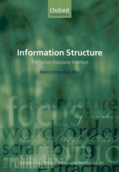 Paperback Information Structure: The Syntax-Discourse Interface Book