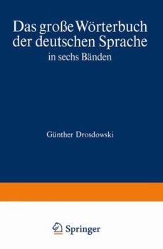 Hardcover Duden Das Grosse Worterbuch Der Deutschen Sprache in Sechs Banden: Band 4: Kam-N Book