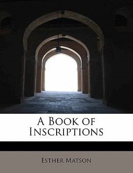A Book of Inscriptions