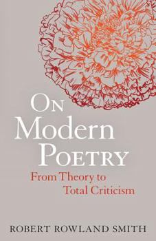 Paperback On Modern Poetry: From Theory to Total Criticism Book