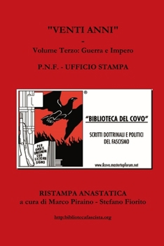 Paperback Venti anni - Volume Terzo [Italian] Book