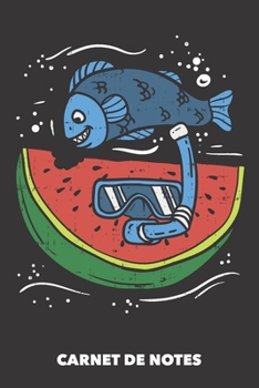 Paperback Carnet de Notes: Past?que sous-marine A5 blanc - 120 pages pour les gens ? la mode (noir) [French] Book
