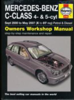 Hardcover Mercedes Benz C-Class Petrol & Diesel Service & Repair Manual: 2000 to 2007 Book