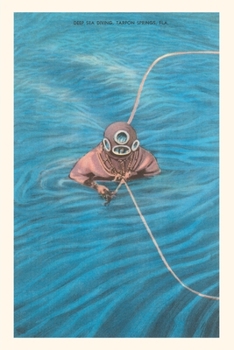 Paperback Vintage Journal Deep-Sea Diver, Tarpon Springs, Florida Book