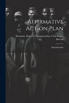 Paperback Affirmative Action Plan: 200420042004 Book