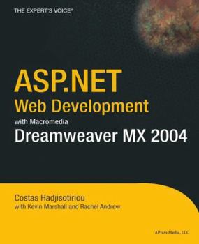 Paperback ASP.Net Web Development with Macromedia Dreamweaver MX 2004 Book