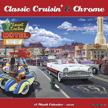 Calendar Classic Cruisin' & Chrome 2020 Wall Calendar Book