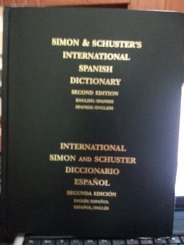 Hardcover Simon & Schuster's International English/Spanish Spanish/English Dictionary Book