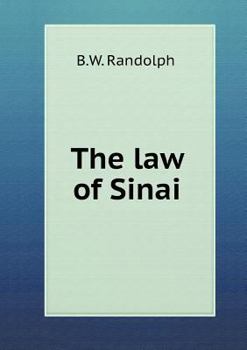 Paperback The law of Sinai Book