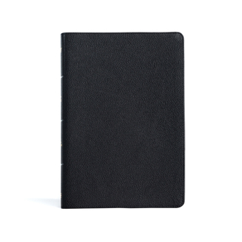 Leather Bound KJV Large Print Thinline Bible, Black Genuine Leather Book