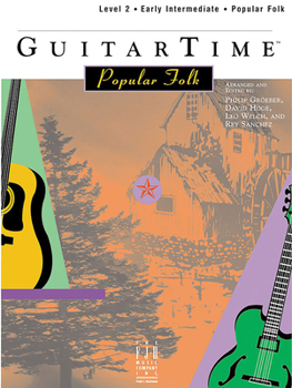 Paperback Guitartime Popular Folk, Level 2, Pick Style Book