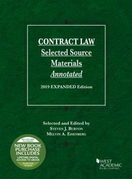 Paperback Contract Law, Selected Source Materials Annotated, 2019 Expanded Edition (Selected Statutes) Book