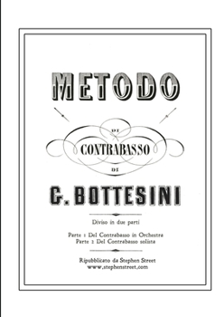 Paperback Metodo di Contrabasso: Giovanni Bottesini [Italian] Book