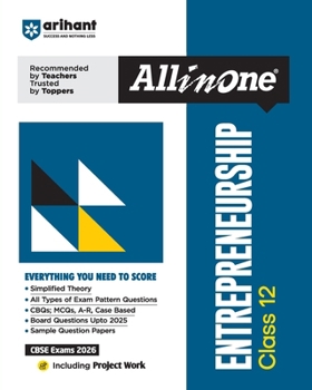 Paperback AIO CBSE Entrepreneurship 12th Book