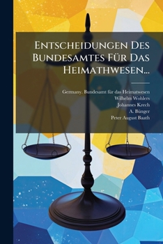 Paperback Entscheidungen Des Bundesamtes Für Das Heimathwesen... [German] Book