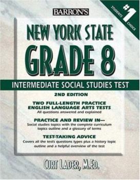 Paperback Barron's New York State Grade 8 Intermediate Social Studies Test Book
