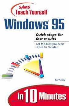 Paperback Teach Yourself Windows 95 in 10 Minutes Book