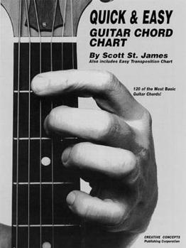 Paperback Quick and Easy Guitar Chord Chart Book