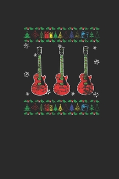 Christmas Guitar: Blank Lined Notebook (6" x 9" - 120 pages) ~ Christmas Themed Notebook for Daily Journal, Diary, and Gift