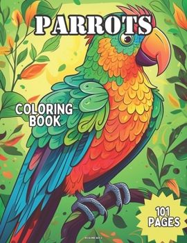 Paperback Parrots Coloring Book