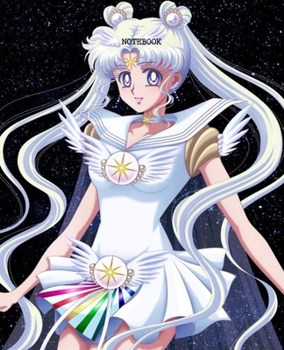 Notebook: Sailor Moon Anime Soft Glossy Cover College Ruled Pages Book 7.5 x 9.25 Inches 110 Pages
