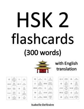 Paperback HSK 2 flashcards (300 words) with English translation Book