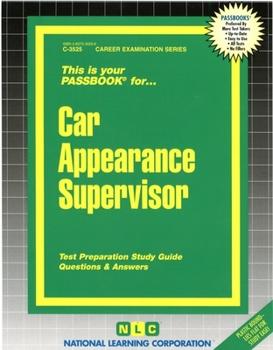 Spiral-bound Car Appearance Supervisor: Passbooks Study Guide Book