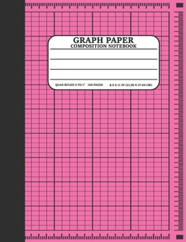 Paperback Graph Paper Composition Notebook: Math and Science Lover Pink Graph Paper Cover Notebook (Quad Ruled 5 squares per inch, 120 pages) Birthday Gifts For Book