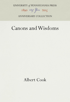 Hardcover Canons and Wisdoms Book