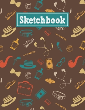 Paperback Sketchbook: 8.5 x 11 Notebook for Creative Drawing and Sketching Activities with Hipster Themed Cover Design Book