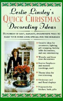 Paperback Leslie Linsley's Quick Christmas Decorating Ideas Book
