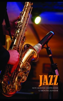 Jazz Note Monthly 2020 Planner 12 Month Calendar