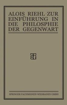 Paperback Zur Einführung in Die Philosophie Der Gegenwart [German] Book