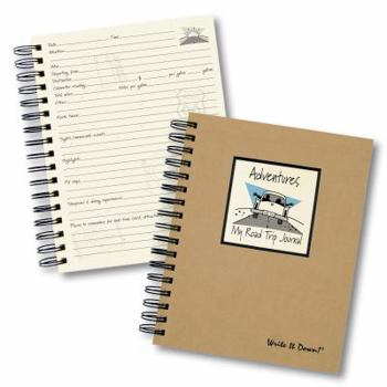 Spiral-bound Adventure, My Road Trip Journal (Natural Brown) Book