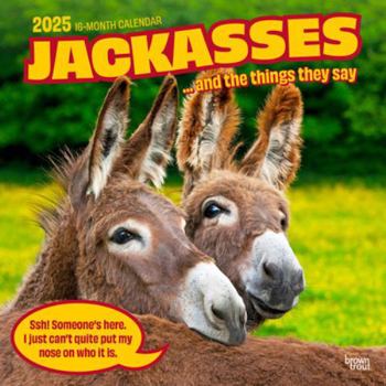 Calendar Jackasses 2025 12 X 24 Inch Monthly Square Wall Calendar Plastic-Free Book