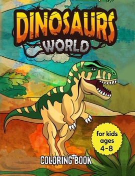 Paperback Dinosaur Coloring Book for Kids: coloring book with dinosaur, great gift for Boys & Girls ages 4-8, 8-12 (Premium Abstract Cover vol.8) Book