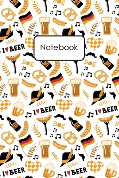 Notebook : German Beer Blank Lined Journal to Write in for Notes, Diary, to Do Lists, Notepad - Beer Lovers and Beer Drinker Gifts for Friend Men and Women